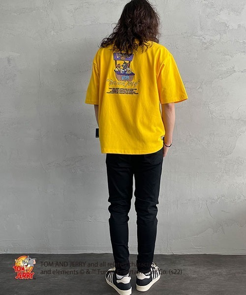 B ONE SOUL（ビーワンソウル）の「【WEB限定】[SEQUENCE BY B-ONE-SOUL/シークエンス] トムとジェリー LEMONADE SHOP バック刺繍Tシャツ（Tシャツ/カットソー・レディース・ホワイト/ブラック/イエロー・M/L/XL）」の12枚目の写真