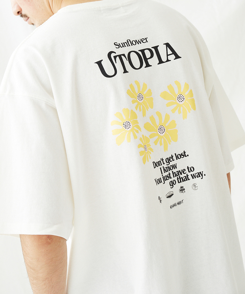 JOURNAL STANDARD(ジャーナルスタンダード)の「【MISHIMA MART/ミシママート】ユートピア クルーネック Tシャツ(Tシャツ/カットソー・メンズ・ブルー/コバルトブルー/イエロー/イエロー系その他・MEDIUM/LARGE/X-LARGE)」の4枚目の写真