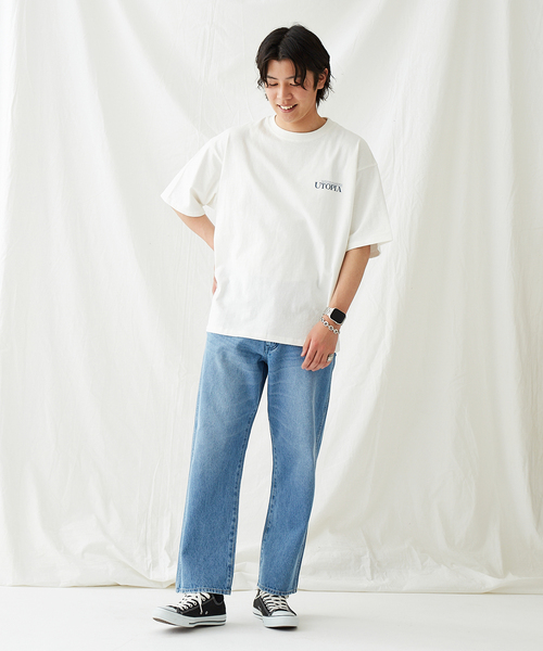 JOURNAL STANDARD(ジャーナルスタンダード)の「【MISHIMA MART/ミシママート】ユートピア クルーネック Tシャツ(Tシャツ/カットソー・メンズ・ブルー/コバルトブルー/イエロー/イエロー系その他・MEDIUM/LARGE/X-LARGE)」の11枚目の写真