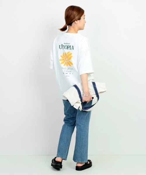 JOURNAL STANDARD(ジャーナルスタンダード)の「【MISHIMA MART/ミシママート】ユートピア クルーネック Tシャツ(Tシャツ/カットソー・メンズ・ブルー/コバルトブルー/イエロー/イエロー系その他・MEDIUM/LARGE/X-LARGE)」の18枚目の写真