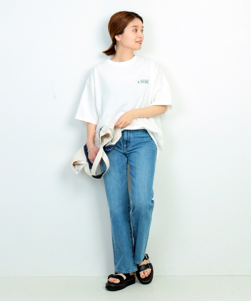 JOURNAL STANDARD(ジャーナルスタンダード)の「【MISHIMA MART/ミシママート】ユートピア クルーネック Tシャツ(Tシャツ/カットソー・メンズ・ブルー/コバルトブルー/イエロー/イエロー系その他・MEDIUM/LARGE/X-LARGE)」の19枚目の写真