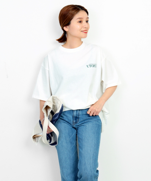 JOURNAL STANDARD(ジャーナルスタンダード)の「【MISHIMA MART/ミシママート】ユートピア クルーネック Tシャツ(Tシャツ/カットソー・メンズ・ブルー/コバルトブルー/イエロー/イエロー系その他・MEDIUM/LARGE/X-LARGE)」の20枚目の写真
