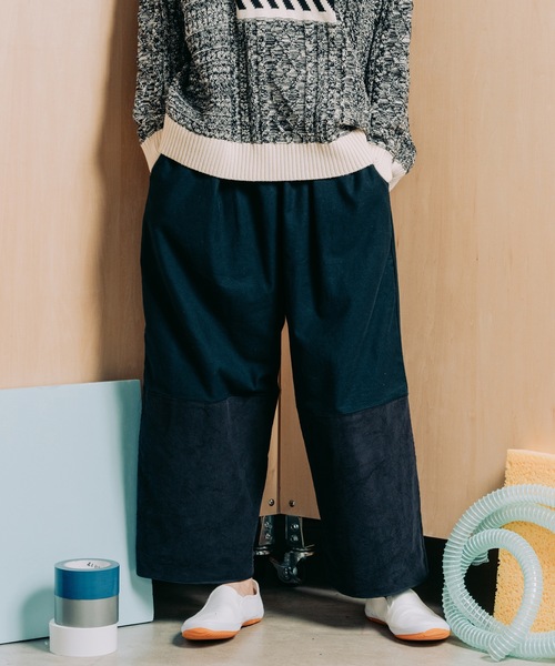 sneeuw（スニュウ）の「コーデュロイmixワイドパンツ（その他パンツ 