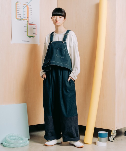 sneeuw（スニュウ）の「コーデュロイmixワイドパンツ（その他パンツ 