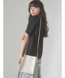 flower metallic ショルダーバッグ