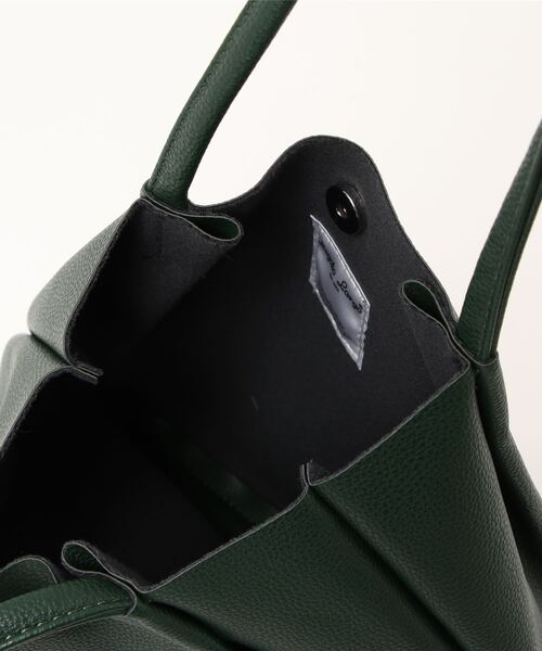 Legato Largo（レガートラルゴ）の「Legato Largo レガートラルゴ  / さくっと使える シンプルな お気軽 ミニ トートバッグ / LG-E1241（トートバッグ・レディース・ブラック/ダークグリーン/ブラウン/ピンク/シルバー/ミント/レオパード・ONESIZE）」の11枚目の写真