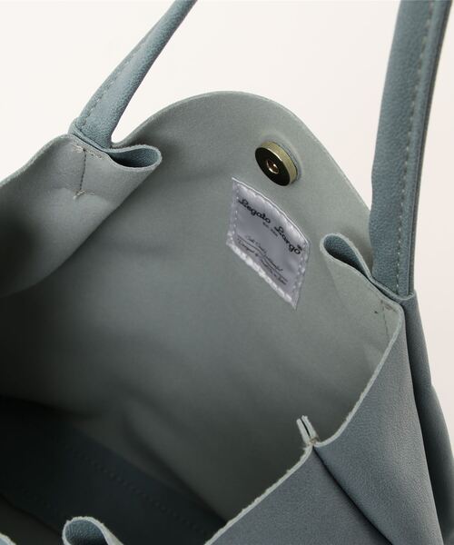 Legato Largo（レガートラルゴ）の「Legato Largo レガートラルゴ  / さくっと使える シンプルな お気軽 ミニ トートバッグ / LG-E1241（トートバッグ・レディース・ブラック/ダークグリーン/ブラウン/ピンク/シルバー/ミント/レオパード・ONESIZE）」の12枚目の写真