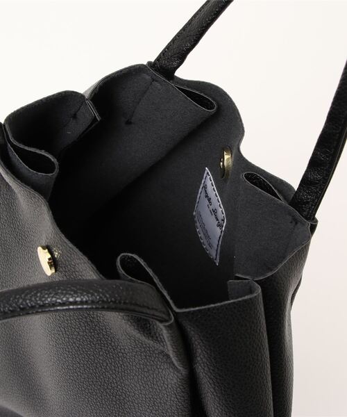 Legato Largo（レガートラルゴ）の「Legato Largo レガートラルゴ  / さくっと使える シンプルな お気軽 ミニ トートバッグ / LG-E1241（トートバッグ・レディース・ブラック/ダークグリーン/ブラウン/ピンク/シルバー/ミント/レオパード・ONESIZE）」の16枚目の写真