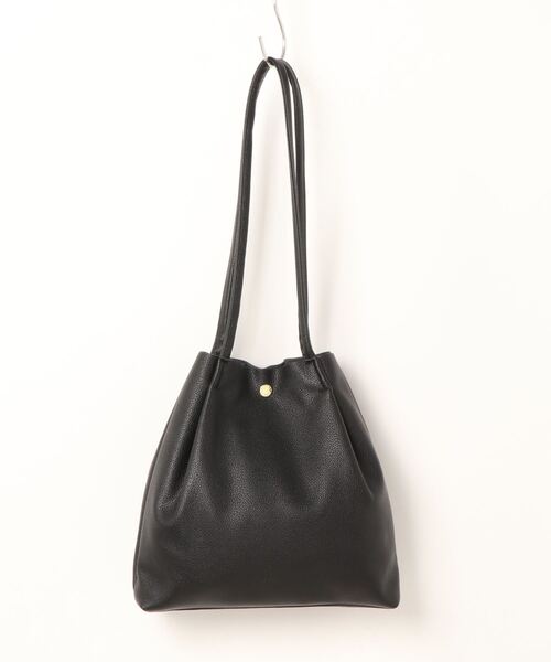 Legato Largo（レガートラルゴ）の「Legato Largo レガートラルゴ  / さくっと使える シンプルな お気軽 ミニ トートバッグ / LG-E1241（トートバッグ・レディース・ブラック/ダークグリーン/ブラウン/ピンク/シルバー/ミント/レオパード・ONESIZE）」の18枚目の写真