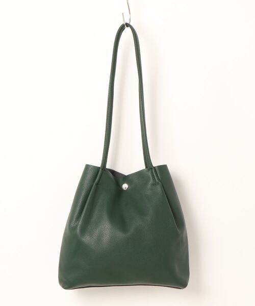 Legato Largo（レガートラルゴ）の「Legato Largo レガートラルゴ  / さくっと使える シンプルな お気軽 ミニ トートバッグ / LG-E1241（トートバッグ・レディース・ブラック/ダークグリーン/ブラウン/ピンク/シルバー/ミント/レオパード・ONESIZE）」の21枚目の写真