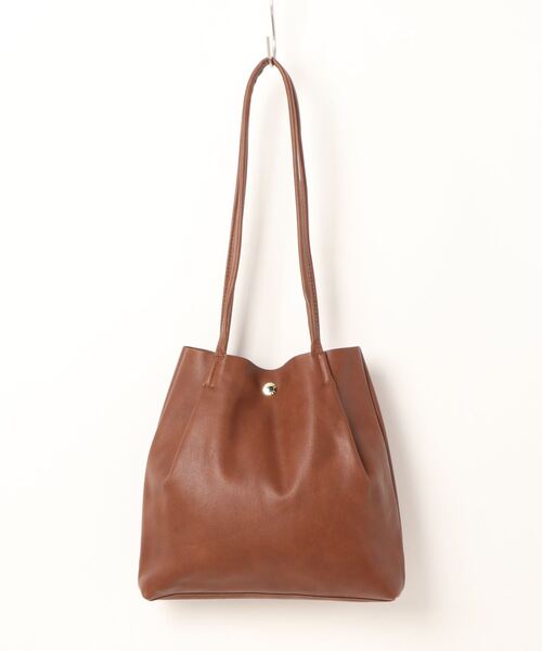 Legato Largo（レガートラルゴ）の「Legato Largo レガートラルゴ  / さくっと使える シンプルな お気軽 ミニ トートバッグ / LG-E1241（トートバッグ・レディース・ブラック/ダークグリーン/ブラウン/ピンク/シルバー/ミント/レオパード・ONESIZE）」の22枚目の写真