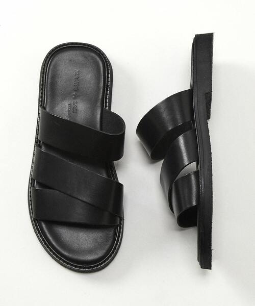 MEN'S MELROSE（メンズメルローズ）の「MAURO de BARI　レザーサンダル（サンダル・メンズ・ブラック・40/42/41）」の4枚目の写真