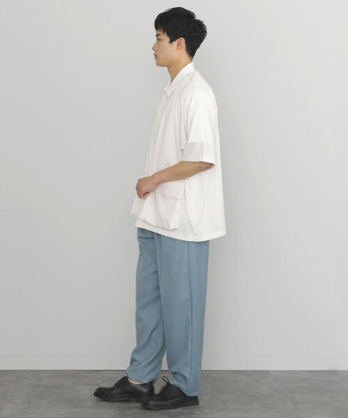 BEAMS HEART(ビームスハート)の「BEAMS HEART / ポリエステル リップストップ BDUシャツ(シャツ/ブラウス・メンズ・オフホワイト/ブルー系その他・SMALL/MEDIUM/LARGE)」の4枚目の写真