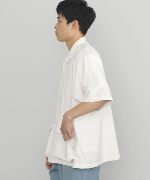 BEAMS HEART(ビームスハート)の「BEAMS HEART / ポリエステル リップストップ BDUシャツ(シャツ/ブラウス・メンズ・オフホワイト/ブルー系その他・SMALL/MEDIUM/LARGE)」の6枚目の写真