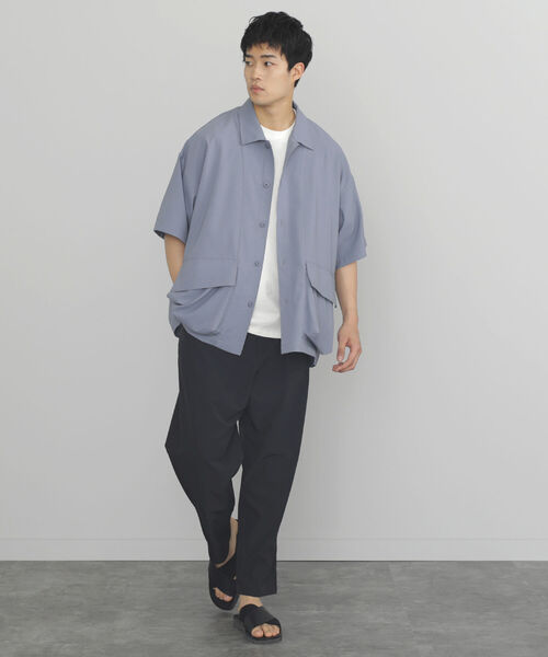 BEAMS HEART(ビームスハート)の「BEAMS HEART / ポリエステル リップストップ BDUシャツ(シャツ/ブラウス・メンズ・オフホワイト/ブルー系その他・SMALL/MEDIUM/LARGE)」の7枚目の写真