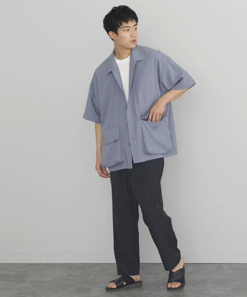 BEAMS HEART(ビームスハート)の「BEAMS HEART / ポリエステル リップストップ BDUシャツ(シャツ/ブラウス・メンズ・オフホワイト/ブルー系その他・SMALL/MEDIUM/LARGE)」の8枚目の写真