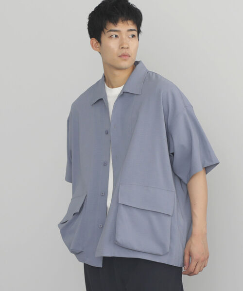 BEAMS HEART(ビームスハート)の「BEAMS HEART / ポリエステル リップストップ BDUシャツ(シャツ/ブラウス・メンズ・オフホワイト/ブルー系その他・SMALL/MEDIUM/LARGE)」の9枚目の写真