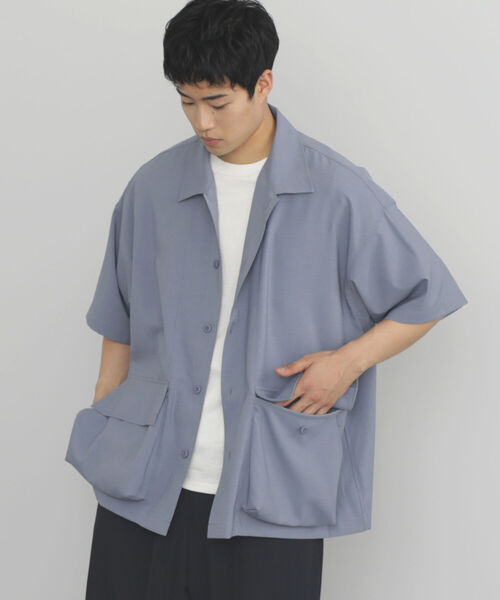 BEAMS HEART(ビームスハート)の「BEAMS HEART / ポリエステル リップストップ BDUシャツ(シャツ/ブラウス・メンズ・オフホワイト/ブルー系その他・SMALL/MEDIUM/LARGE)」の10枚目の写真