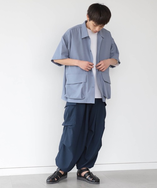 BEAMS HEART(ビームスハート)の「BEAMS HEART / ポリエステル リップストップ BDUシャツ(シャツ/ブラウス・メンズ・オフホワイト/ブルー系その他・SMALL/MEDIUM/LARGE)」の21枚目の写真