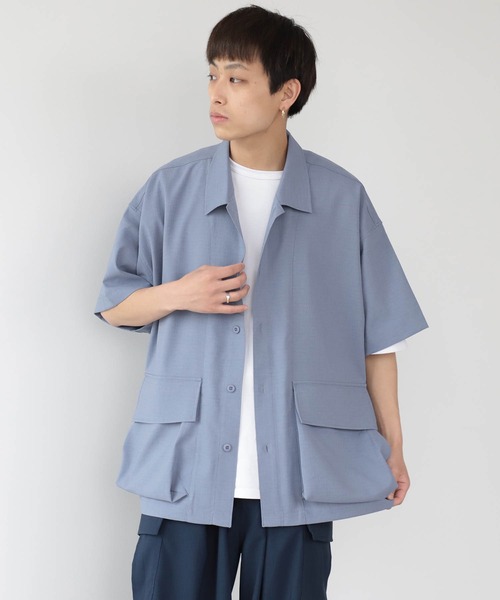 BEAMS HEART(ビームスハート)の「BEAMS HEART / ポリエステル リップストップ BDUシャツ(シャツ/ブラウス・メンズ・オフホワイト/ブルー系その他・SMALL/MEDIUM/LARGE)」の22枚目の写真