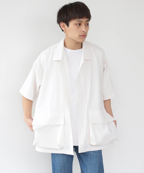 BEAMS HEART(ビームスハート)の「BEAMS HEART / ポリエステル リップストップ BDUシャツ(シャツ/ブラウス・メンズ・オフホワイト/ブルー系その他・SMALL/MEDIUM/LARGE)」の17枚目の写真