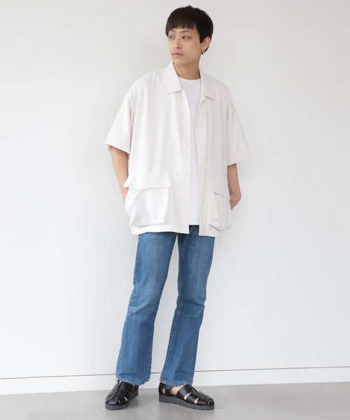 BEAMS HEART(ビームスハート)の「BEAMS HEART / ポリエステル リップストップ BDUシャツ(シャツ/ブラウス・メンズ・オフホワイト/ブルー系その他・SMALL/MEDIUM/LARGE)」の15枚目の写真