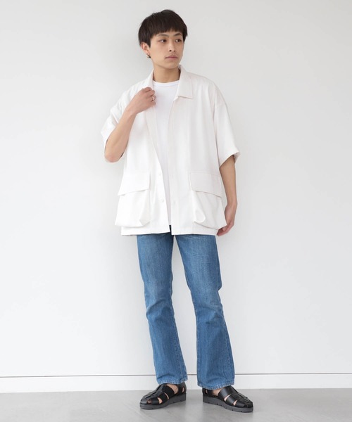 BEAMS HEART(ビームスハート)の「BEAMS HEART / ポリエステル リップストップ BDUシャツ(シャツ/ブラウス・メンズ・オフホワイト/ブルー系その他・SMALL/MEDIUM/LARGE)」の16枚目の写真