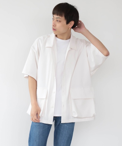 BEAMS HEART(ビームスハート)の「BEAMS HEART / ポリエステル リップストップ BDUシャツ(シャツ/ブラウス・メンズ・オフホワイト/ブルー系その他・SMALL/MEDIUM/LARGE)」の19枚目の写真