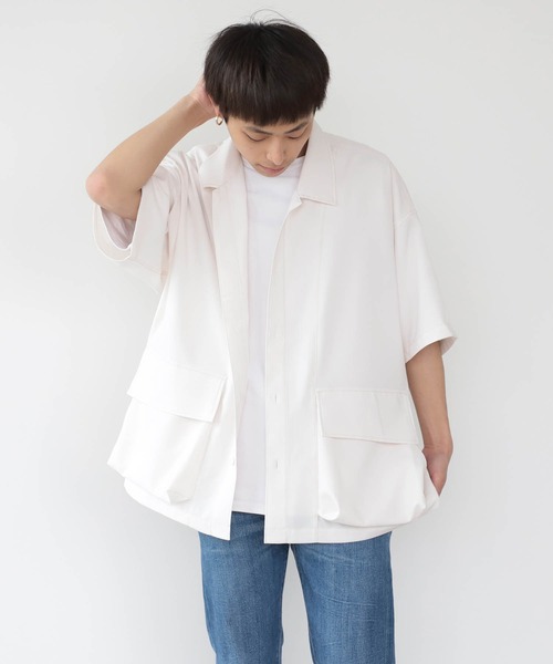 BEAMS HEART(ビームスハート)の「BEAMS HEART / ポリエステル リップストップ BDUシャツ(シャツ/ブラウス・メンズ・オフホワイト/ブルー系その他・SMALL/MEDIUM/LARGE)」の18枚目の写真