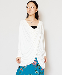 【チャイハネ】カットソードレープトップス