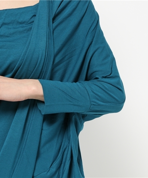 チャイハネ（チャイハネ）の「【チャイハネ】カットソードレープトップス（Tシャツ/カットソー・レディース・ターコイズブルー/ホワイト/オレンジ/キャメル/ブラック/ブルー/パープル/カーキ・FREE）」の21枚目の写真