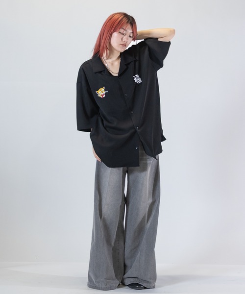 Limited Line Naive Magic(リミテッドラインナイーブマジック)の「【a】ナチュラルストレッチポリエステル半袖スカシャツ龍/VIET-NAM(シャツ/ブラウス・メンズ・ホワイト/ブラック/ブルー/グリーン/ブラック系その他/グリーン系その他・MEDIUM/LARGE)」の11枚目の写真