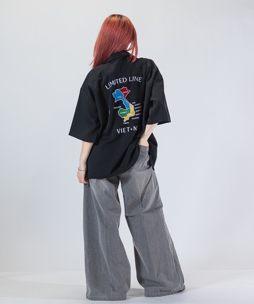 Limited Line Naive Magic(リミテッドラインナイーブマジック)の「【a】ナチュラルストレッチポリエステル半袖スカシャツ龍/VIET-NAM(シャツ/ブラウス・メンズ・ホワイト/ブラック/ブルー/グリーン/ブラック系その他/グリーン系その他・MEDIUM/LARGE)」の13枚目の写真