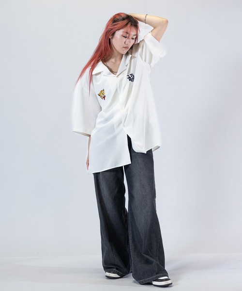 Limited Line Naive Magic(リミテッドラインナイーブマジック)の「【a】ナチュラルストレッチポリエステル半袖スカシャツ龍/VIET-NAM(シャツ/ブラウス・メンズ・ホワイト/ブラック/ブルー/グリーン/ブラック系その他/グリーン系その他・MEDIUM/LARGE)」の20枚目の写真