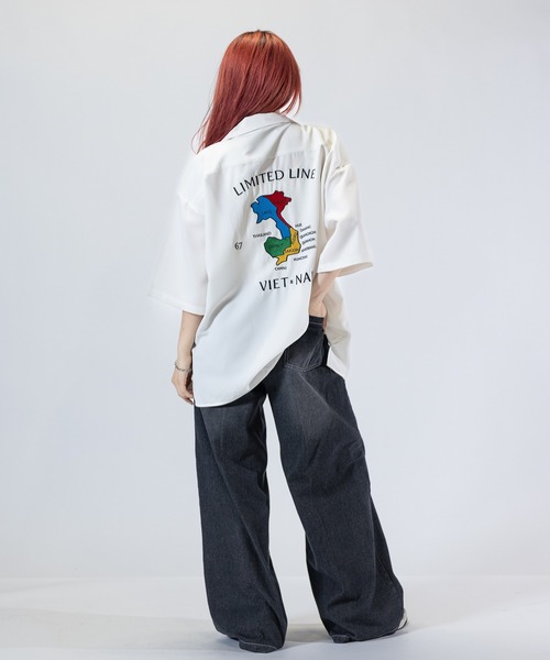 Limited Line Naive Magic(リミテッドラインナイーブマジック)の「【a】ナチュラルストレッチポリエステル半袖スカシャツ龍/VIET-NAM(シャツ/ブラウス・メンズ・ホワイト/ブラック/ブルー/グリーン/ブラック系その他/グリーン系その他・MEDIUM/LARGE)」の21枚目の写真