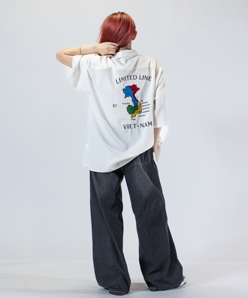 Limited Line Naive Magic(リミテッドラインナイーブマジック)の「【a】ナチュラルストレッチポリエステル半袖スカシャツ龍/VIET-NAM(シャツ/ブラウス・メンズ・ホワイト/ブラック/ブルー/グリーン/ブラック系その他/グリーン系その他・MEDIUM/LARGE)」の22枚目の写真