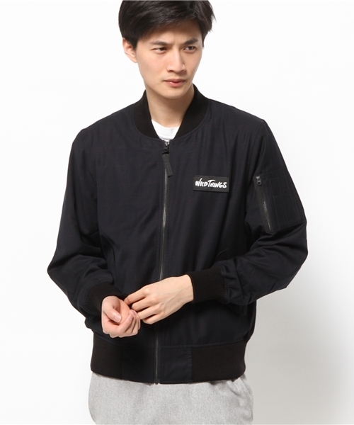 WILD THINGS（ワイルドシングス）の「【WILDTHINGS×Ciaopanic】 MA-1（ブルゾン・メンズ・ネイビー/グレー・LARGE/MEDIUM）」の2枚目の写真