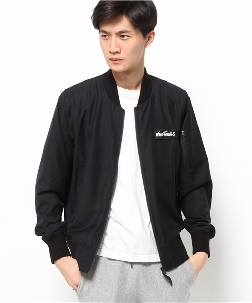 WILD THINGS（ワイルドシングス）の「【WILDTHINGS×Ciaopanic】 MA-1（ブルゾン・メンズ・ネイビー/グレー・LARGE/MEDIUM）」の6枚目の写真