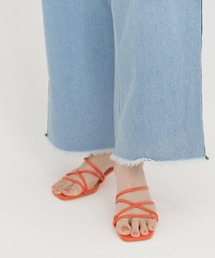 TINA：JOJUN | チェーンアンクレット付き ストラップサンダル TINA：JOJUN(サンダル)