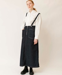 Johnbull（ジョンブル）の「12オンスデニムファティーグスカート（デニムスカート）」