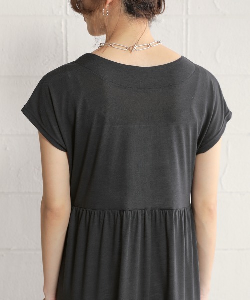 Bou Jeloud（ブージュルード）の「【WEB限定】カットティアードワンピース（ワンピース・レディース・チャコールグレー/ブラック/ブラウン/レッド・FREE）」の22枚目の写真