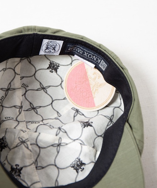 KNOX（ノックス）の「バックサテン　キャスハンチング（ハンチング/ベレー帽・メンズ・ベージュ/カーキ/ブラック・LARGE/MEDIUM）」の4枚目の写真