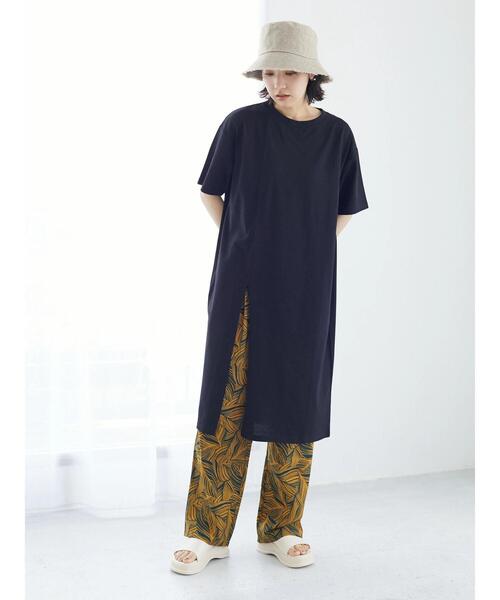 Green　Parks（グリーンパークス）の「・雑材風フリンジハット（ハット・レディース・ベージュ/ブラック・FREE）」の9枚目の写真