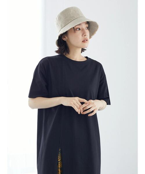 Green　Parks（グリーンパークス）の「・雑材風フリンジハット（ハット・レディース・ベージュ/ブラック・FREE）」の12枚目の写真