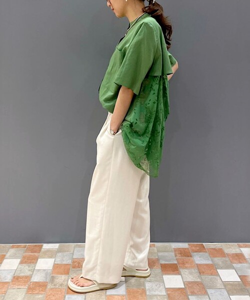 SHIPS（シップス）の「0 x ones：〈手洗い可能〉レースドッキング