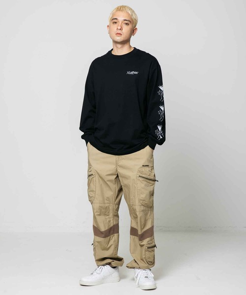 XLARGE（エクストララージ）の「COCKTAIL LOGO L/S TEE（Tシャツ/カットソー・メンズ・ブラック/ホワイト/パープル・S/XL/M/L）」の17枚目の写真