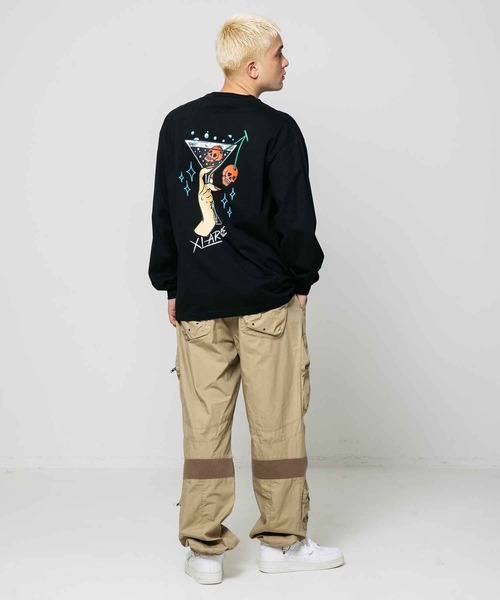 XLARGE（エクストララージ）の「COCKTAIL LOGO L/S TEE（Tシャツ/カットソー・メンズ・ブラック/ホワイト/パープル・S/XL/M/L）」の18枚目の写真