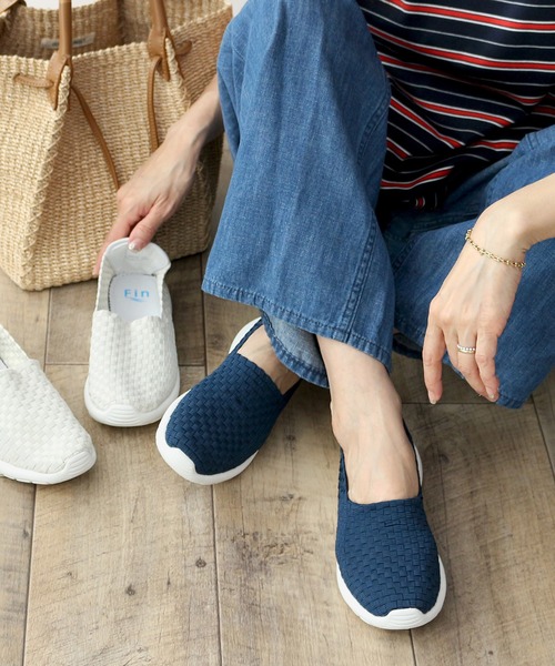 軽量メッシュストレッチスリッポン（スリッポン）｜Fin（フィン） 6,508円