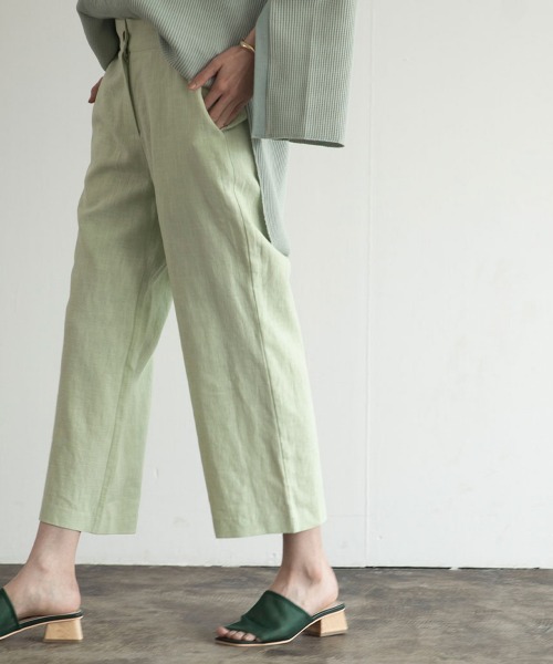 marjour（マージュール）の「LINEN COLOR PANTS（スラックス・レディース・パープル/オレンジ/ミント・M）」の2枚目の写真