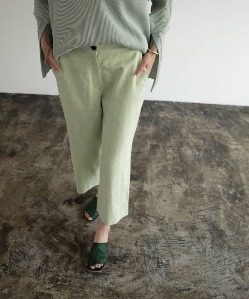 marjour（マージュール）の「LINEN COLOR PANTS（スラックス・レディース・パープル/オレンジ/ミント・M）」の6枚目の写真